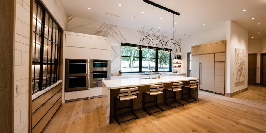 A beautiful house interior inside kitchen