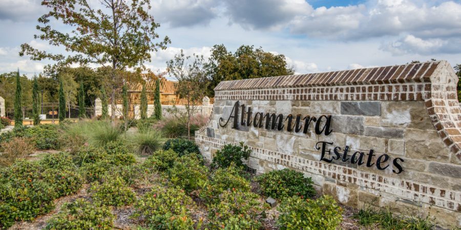 Altamura estates resort wall with its branding